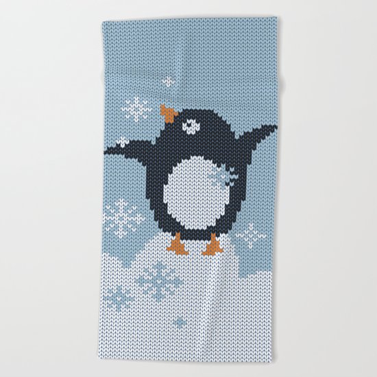 Winter Holidays Beach Towel