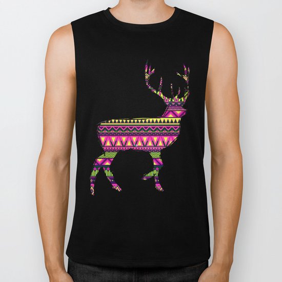 Deer Navajos pattern Biker Tank