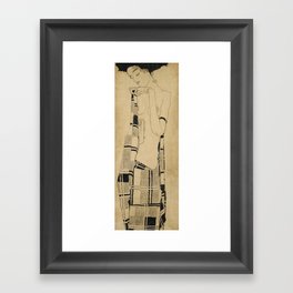 Egon Schiele  -  Standing Girl Framed Art Print
