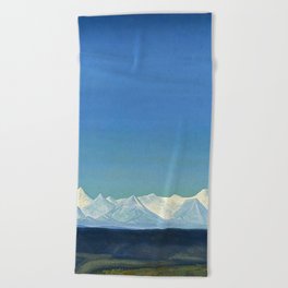 “The Greatest and the Holiest” by Nicholas Roerich Beach Towel
