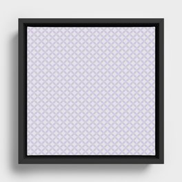 Lilac Overlapping Circles Background Pattern Framed Canvas