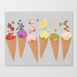 Delicious Ice Cream Canvas Print