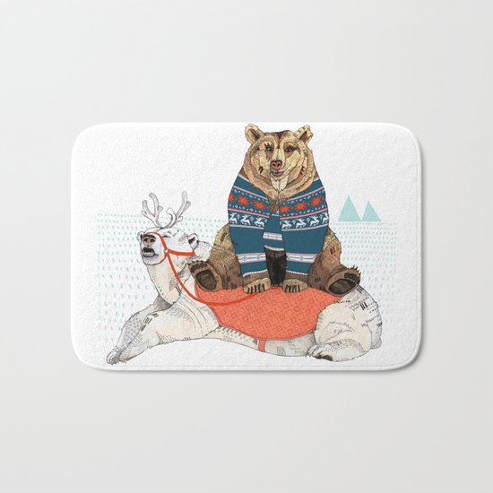 Bear Sleigh Bath Mat