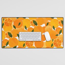 mediterranean oranges still life  Desk Mat