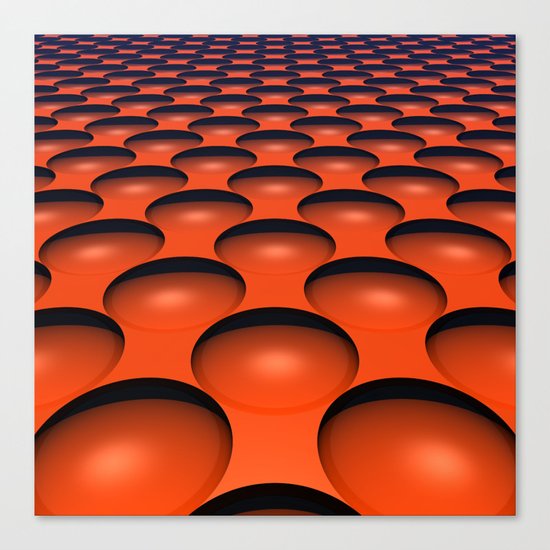 Orange Dimples Canvas Print
