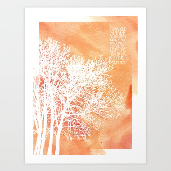 Autumn Silence Art Print