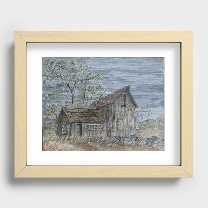 Shelter From the Storm Recessed Framed Print