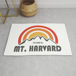 Mt. Harvard Colorado Area & Throw Rug