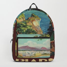 Vintage poster - Biarritz, France Backpack