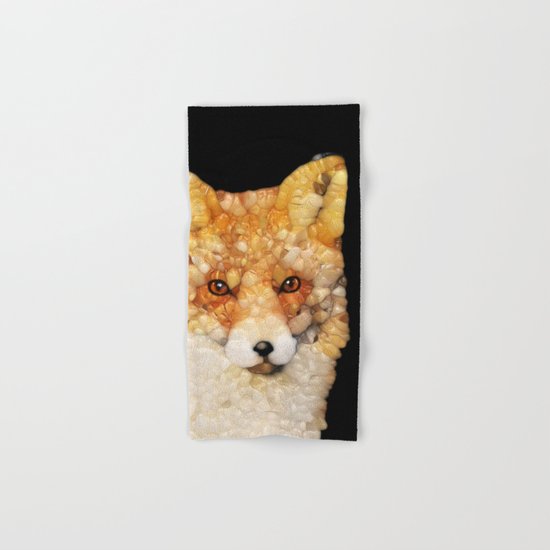 Red Fox Abstract Hand & Bath Towel