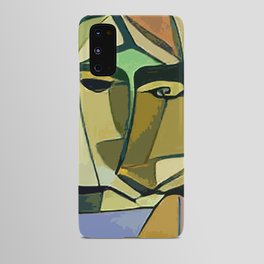 Hip cool Modern Abstract Cubist Portrait of a Girl Android Case
