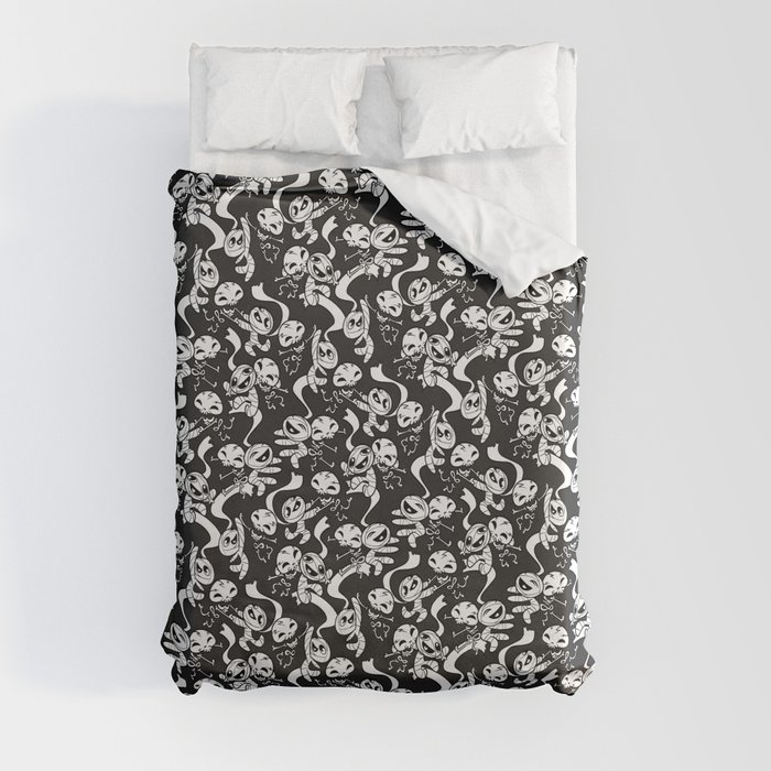 Mummy & Skeleton Duvet Cover