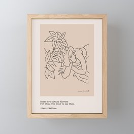 Matisse Quote Framed Mini Art Print