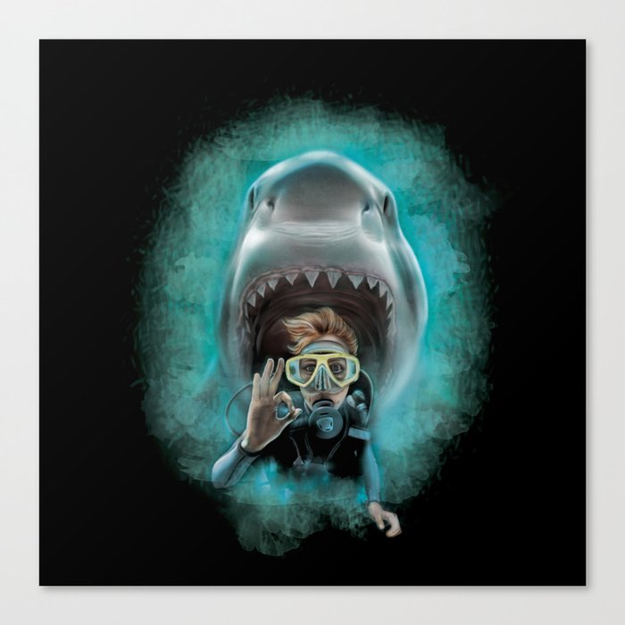 Shark! Canvas Print