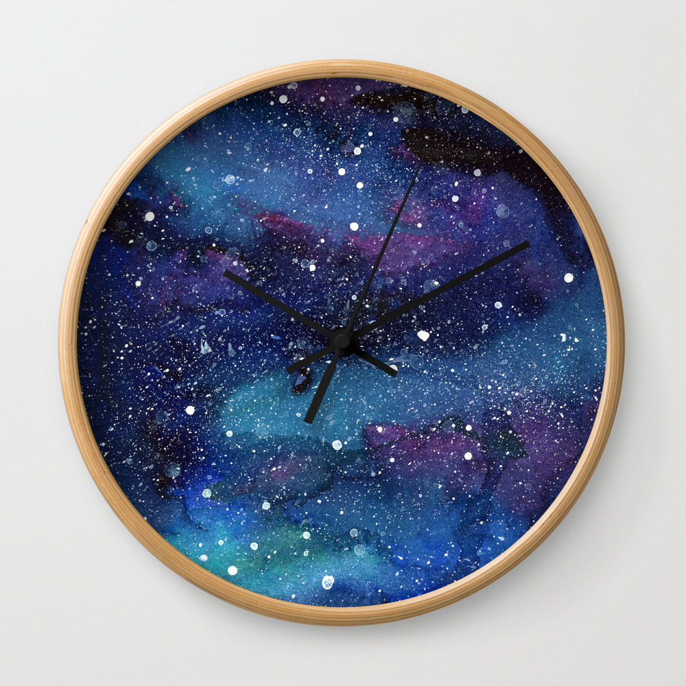 Style 1 Space Galaxies Universe Wall Clock 
