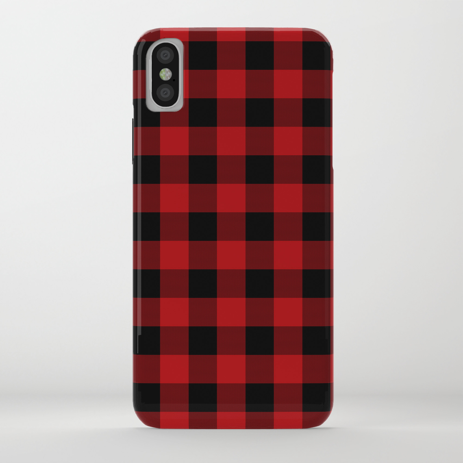 Red Black Buffalo Plaid Iphone Case By Christyne Society6