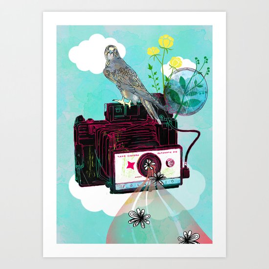 Vintage Polaroid Land Camera Art Print