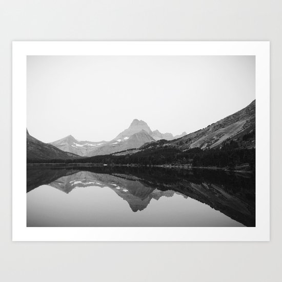 Swiftcurrent Lake, Glacier National Park Art Print