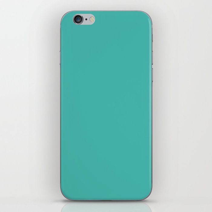 Turquoise Simple Modern Collection iPhone Skin