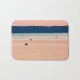 Pink sunset on Severn River, MD | Minimalist landscape photography Bath Mat