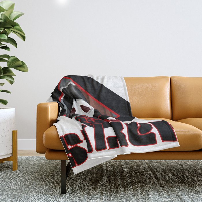 ghostface Throw Blanket by tecnotequila Society6