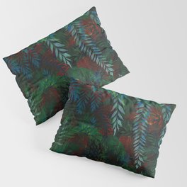 Green cascade green leaves Pillow Sham