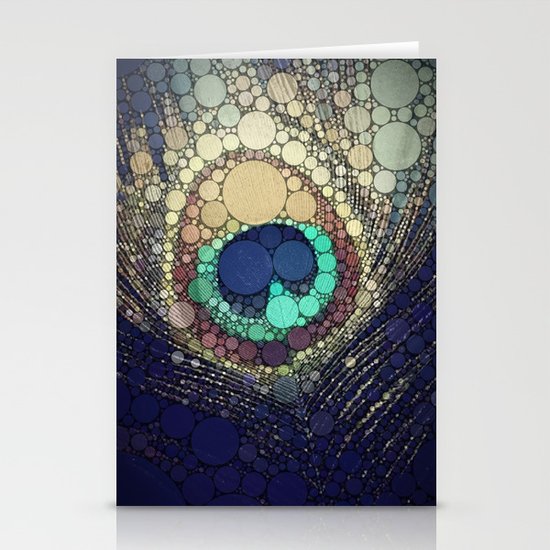Peacock Feather Stationery Cards