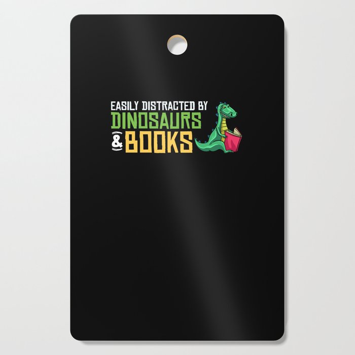 Dinosaur Book Reading Rex Read Funny Reader Cutting Board