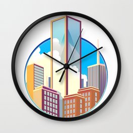 City Skyline Wall Clock