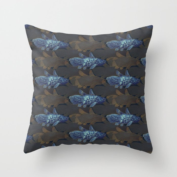 Coelacanth Throw Pillow