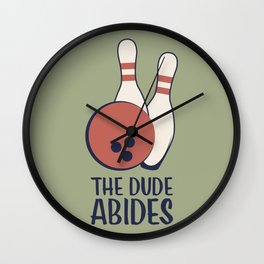 The Dude Abides - The Big Lebowski Wall Clock | Film, Lebowski, Illustration, Movies & TV, Jeffbridges, Biglebowski, Thedude, Dude, Comedy, Typography 