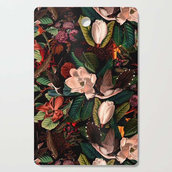 FLORAL AND BIRDS XIV Cutting Board