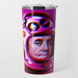 Crypto Benjamin | Astronaut Cyber Space Miner | Purple Travel Mug