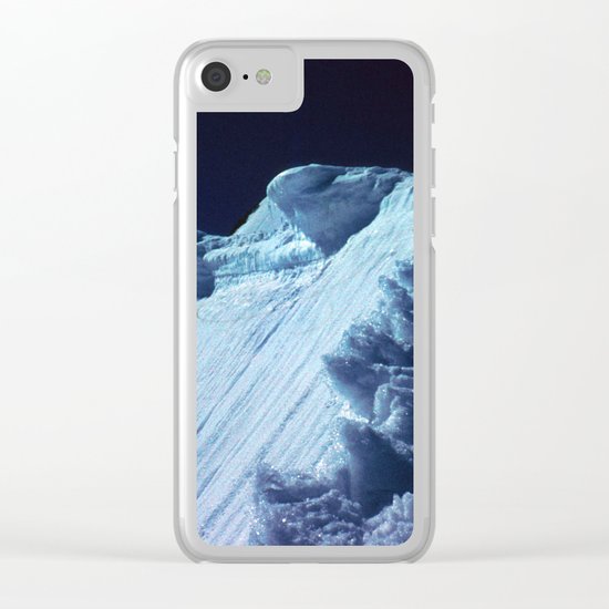 NATURE'S WONDER #2 - Glacier in the dark #art #society6 Clear iPhone Case