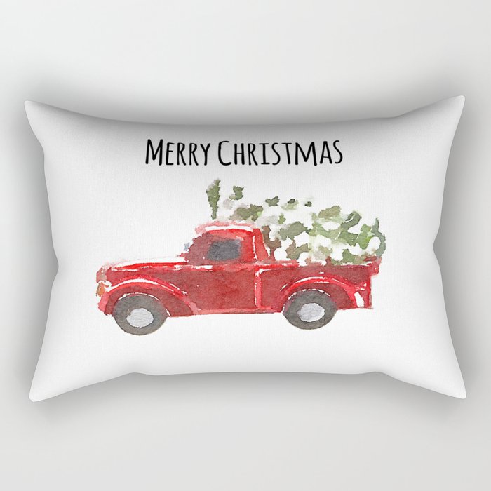 Merry Christmas Rectangular Pillow