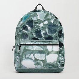 Icy Blue Mirror and Glass Mosaic Backpack