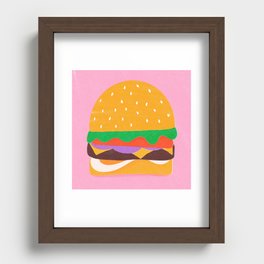 Burger Time Recessed Framed Print