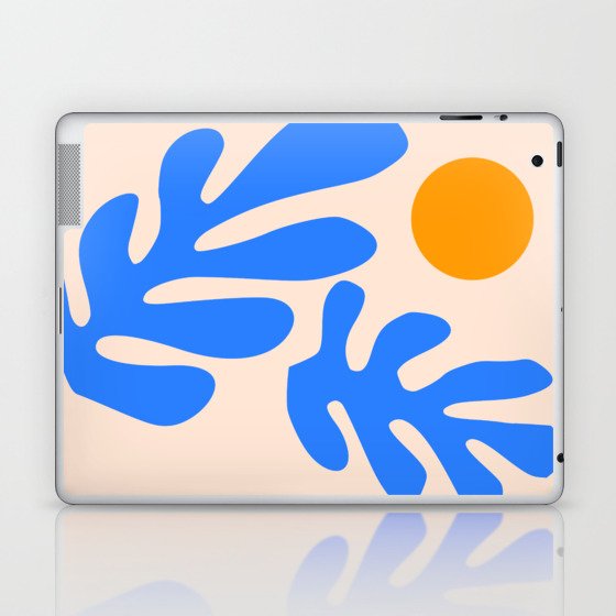 Henri Matisse - Leaves - Blue Laptop & iPad Skin