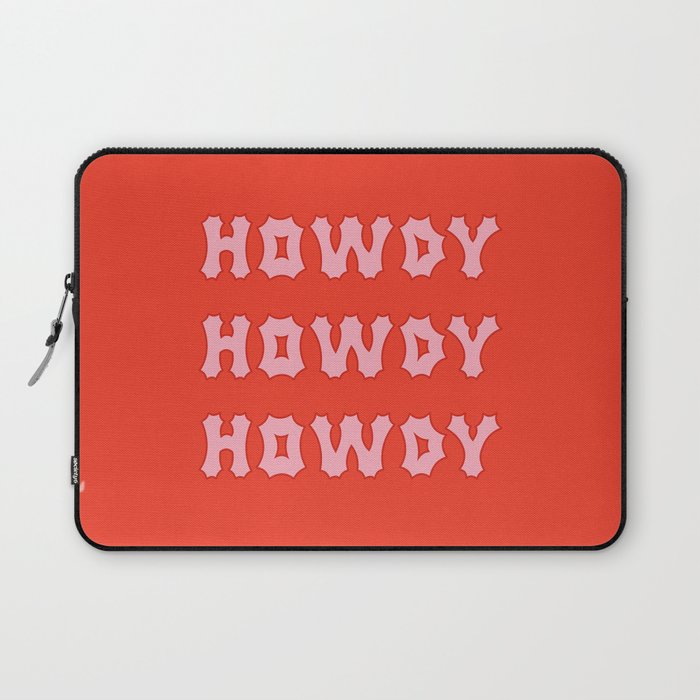 Gothic Cowgirl, Red and Pink Laptop Sleeve