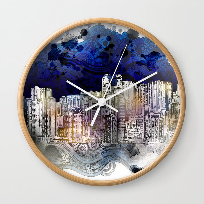 Big city life Wall Clock