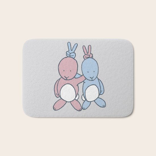 Bunny Ears Bath Mat