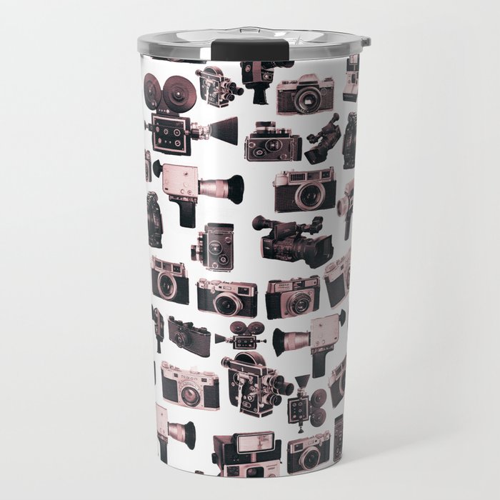 Cameras & Sepia Travel Mug