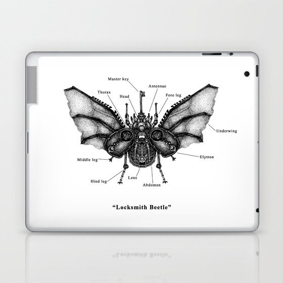 Mechanical Mistake series " Locksmith Beetle" Laptop & iPad Skin