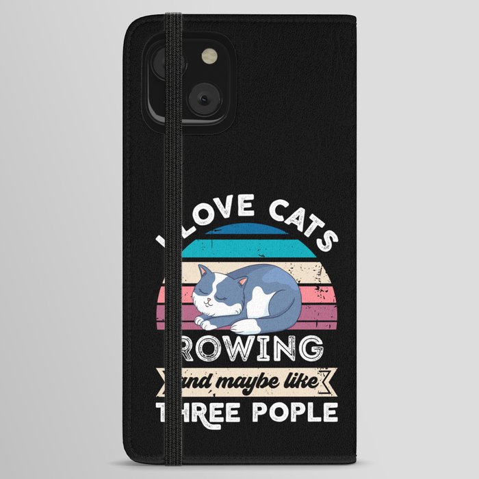 I love Cats Rowing and like Three People iPhone Wallet Case