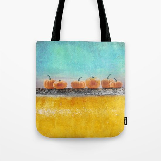 Pumpkins on a Wall Tote Bag