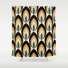 Seamless abstract geometric pattern. Illustration. Shower Curtain