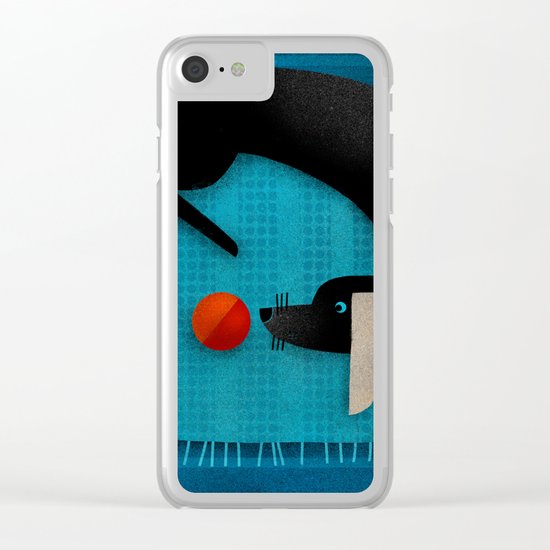 EYE ON THE BALL Clear iPhone Case