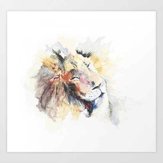 Panthera Leo Art Print