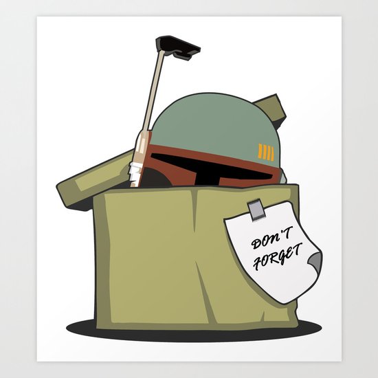 Boba Fett BOX Art Print