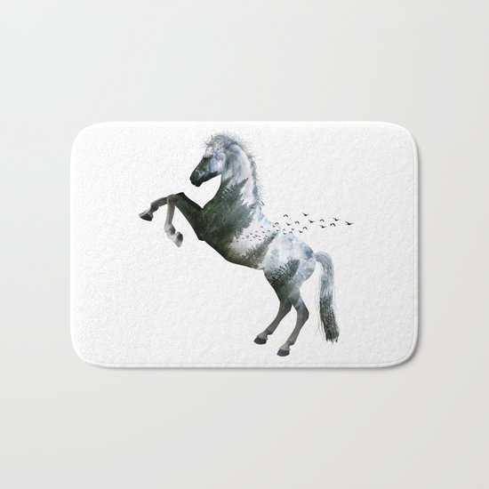 Horse landscape Bath Mat